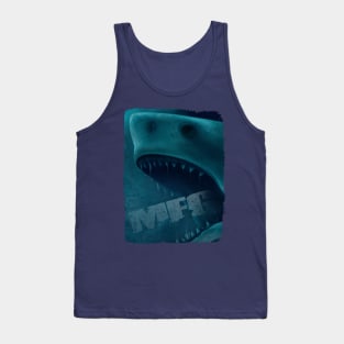 Megalodon Bite (text) Tank Top